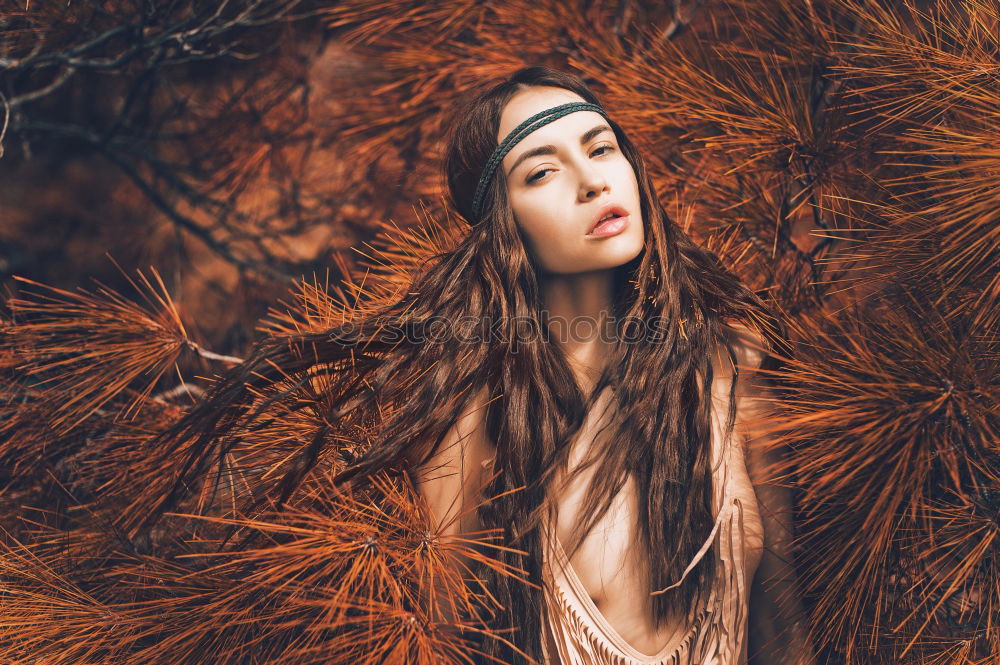 Similar – Image, Stock Photo Woman with map in woods