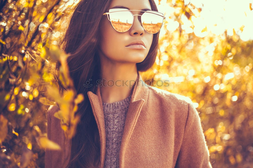 Similar – Image, Stock Photo Girl with Sunglasses