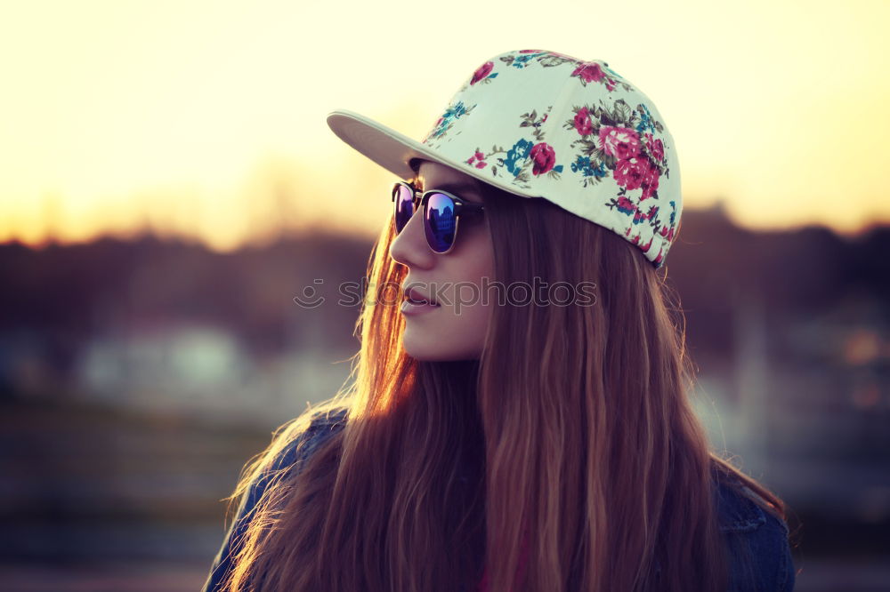 Similar – Image, Stock Photo portrait of a beautiful young happy girl outdoors