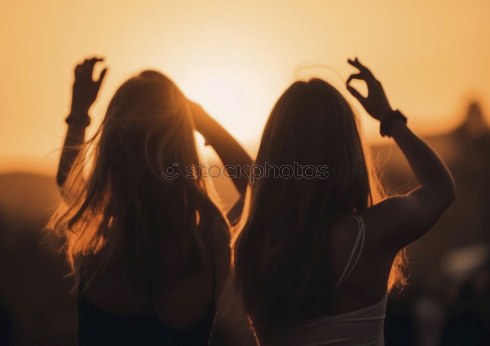 Similar – Image, Stock Photo Mother and son playing on the beach at the sunset time. People having fun outdoors. Concept of happy vacation and friendly family.