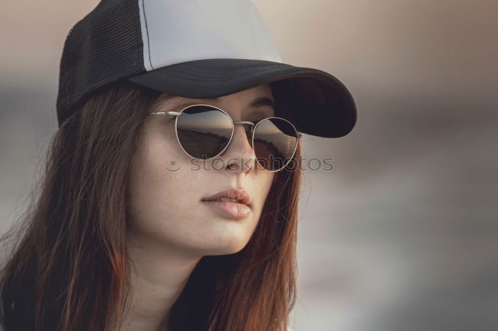 Similar – Image, Stock Photo Woman with sunglasses