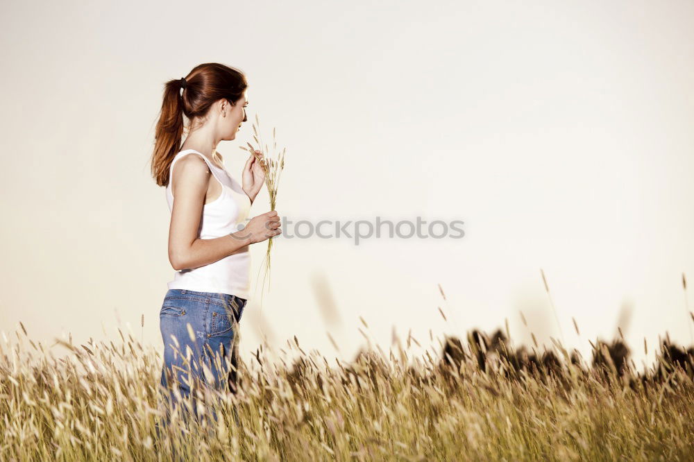 Similar – Image, Stock Photo Blown up. Summer Feminine