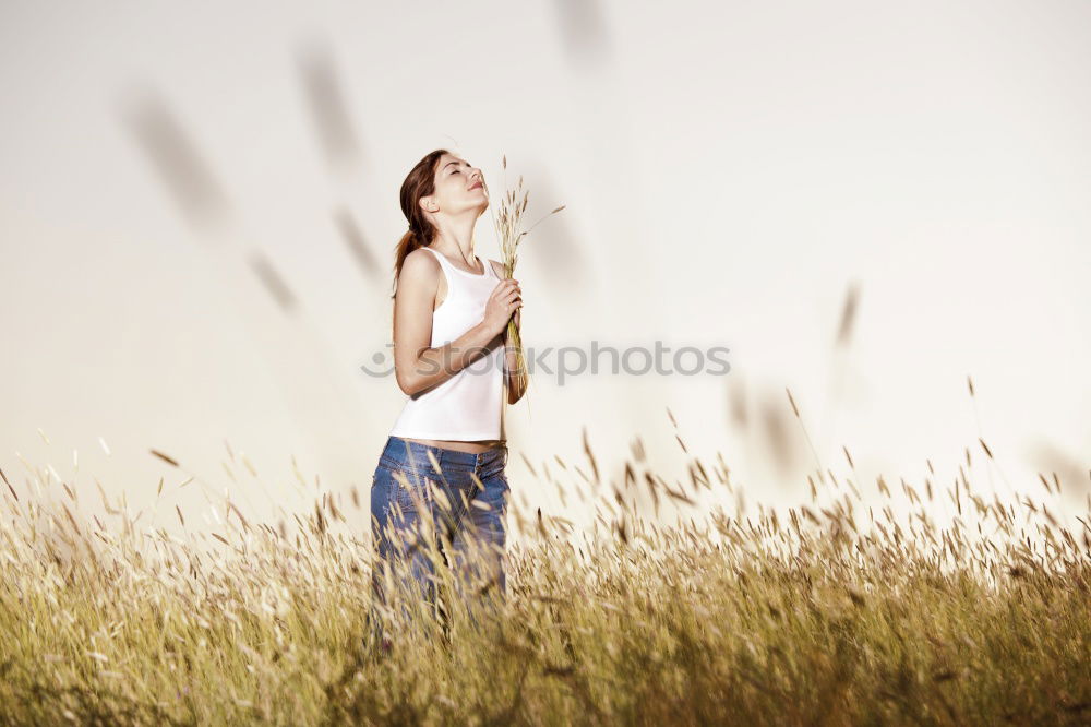 Similar – Image, Stock Photo Taking a cigarette break II.