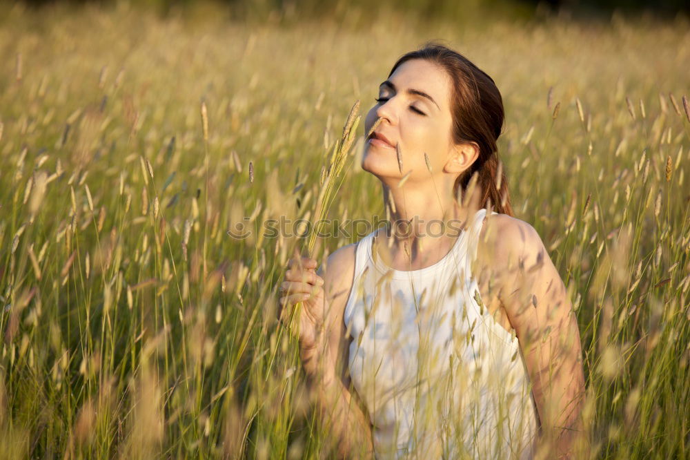 Similar – Image, Stock Photo Picking flowers