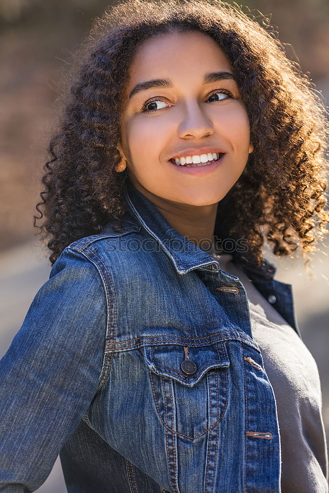 Similar – Image, Stock Photo Stylish woman at city pond