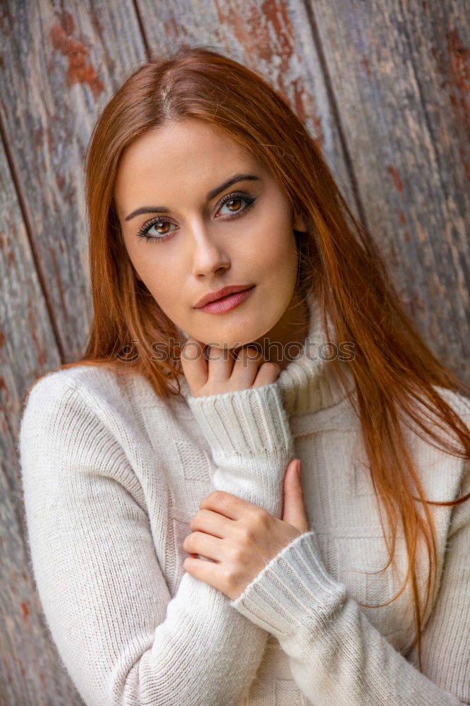 Image, Stock Photo Beautiful young girl smiling, looking happy