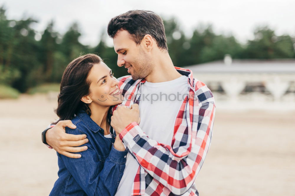 Similar – happy couple having fun in autumn