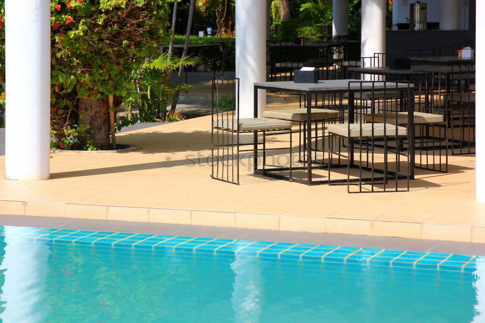 Similar – Image, Stock Photo Chairs by the pool Joy