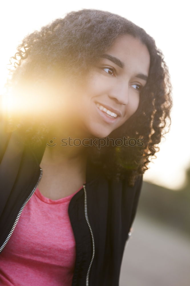 Similar – Image, Stock Photo Stylish woman at city pond