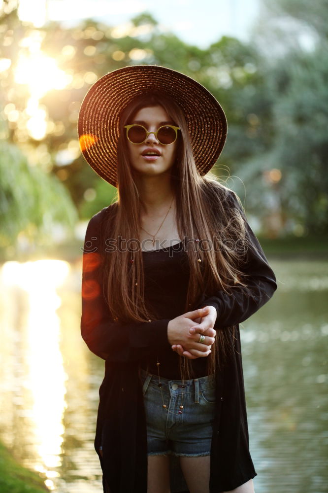 Similar – Image, Stock Photo Girl Style Happy Beautiful