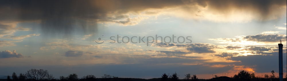 Similar – Image, Stock Photo Evening over the city