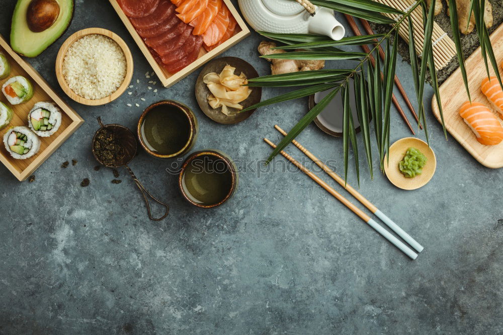 Similar – Image, Stock Photo Asian Miso Soup Preparation with Udon Noodles and Tofu