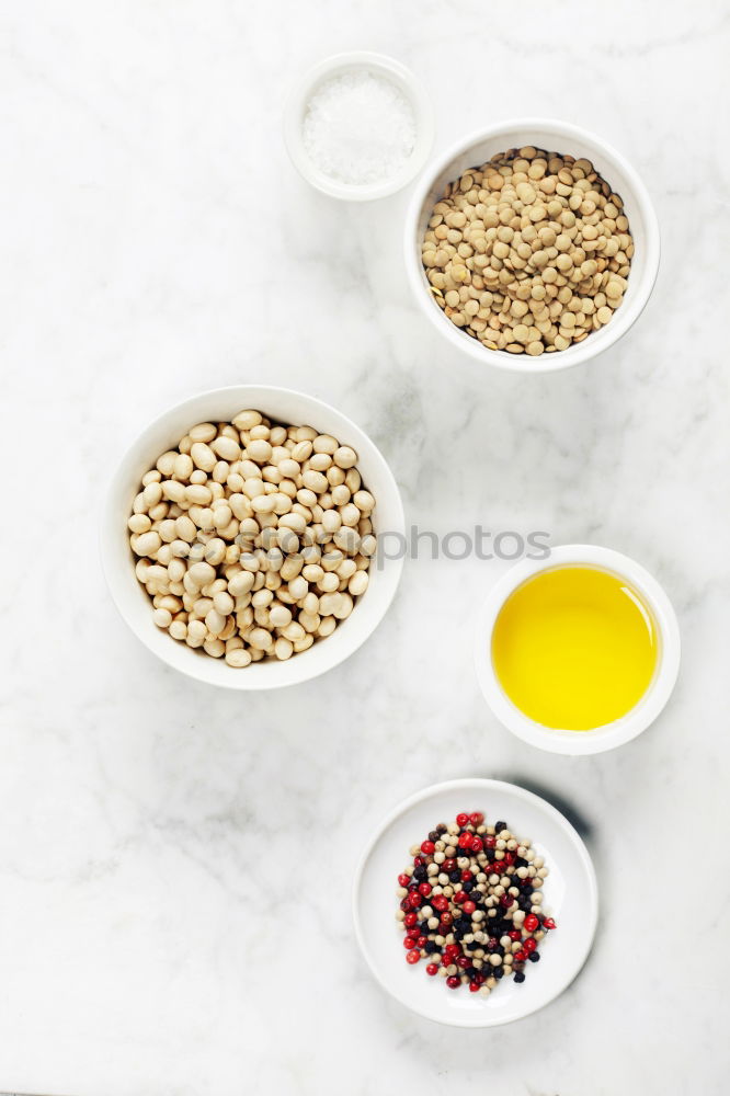 Similar – Image, Stock Photo Chili Bean Stew Food Ingredients Top View On White Wood Table