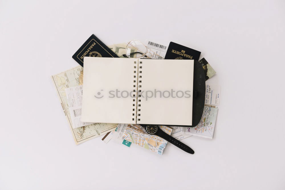 Similar – Image, Stock Photo Planning vacation with map