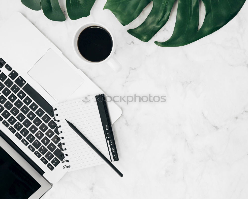 Similar – Image, Stock Photo Creative flat lay photo of workspace desk