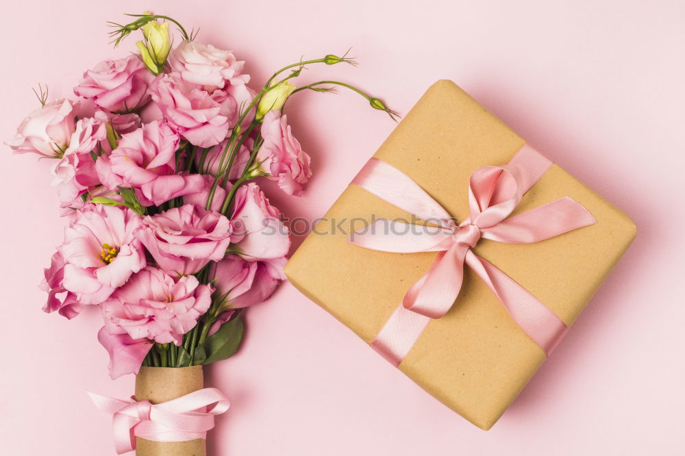 Similar – Image, Stock Photo Beautiful flowers, envelope, bow and markers