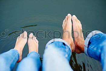 Similar – Image, Stock Photo Shoes off, in the wet