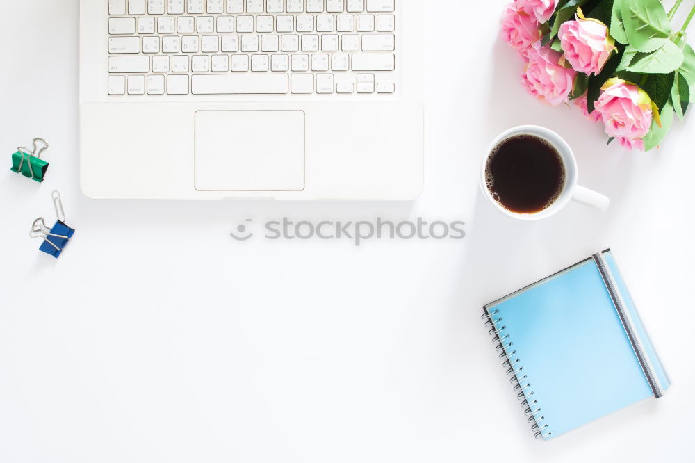 Similar – Image, Stock Photo Creative flat lay photo of workspace desk