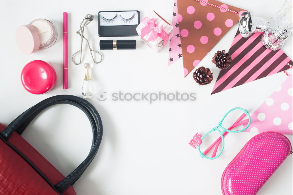 Similar – Image, Stock Photo Things pulled out of handbag