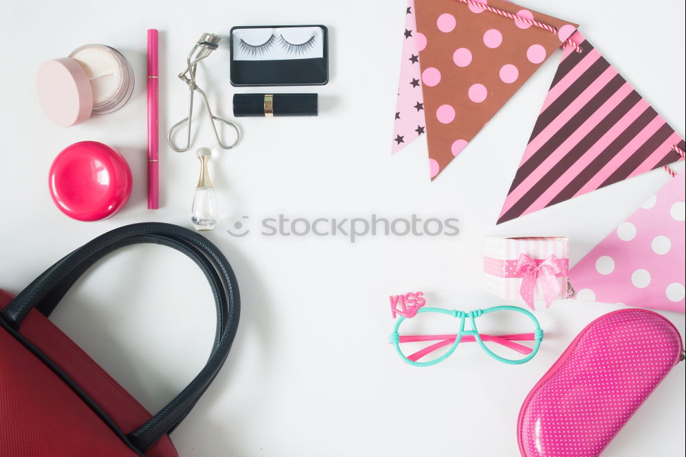 Similar – Image, Stock Photo Things pulled out of handbag