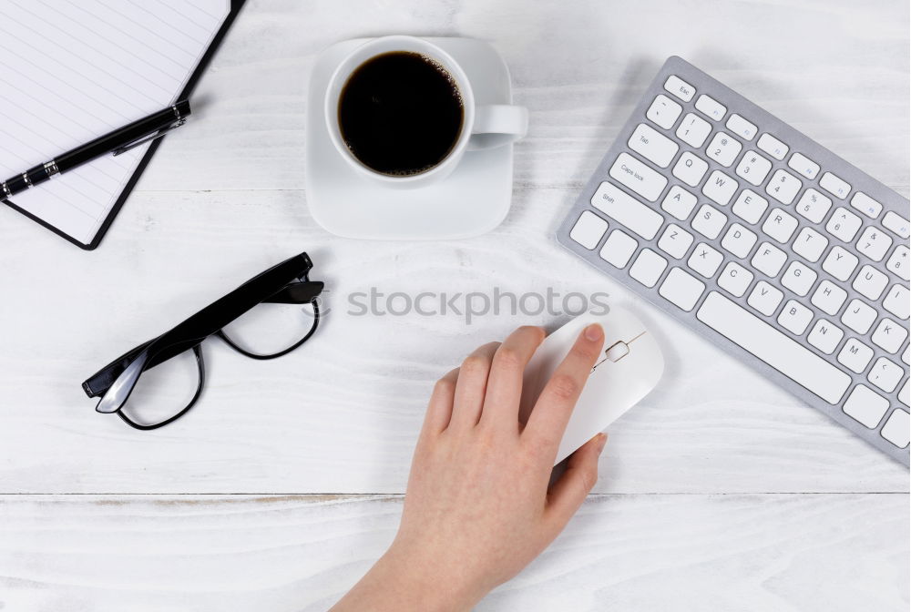 Similar – Flat lay photo of office desk