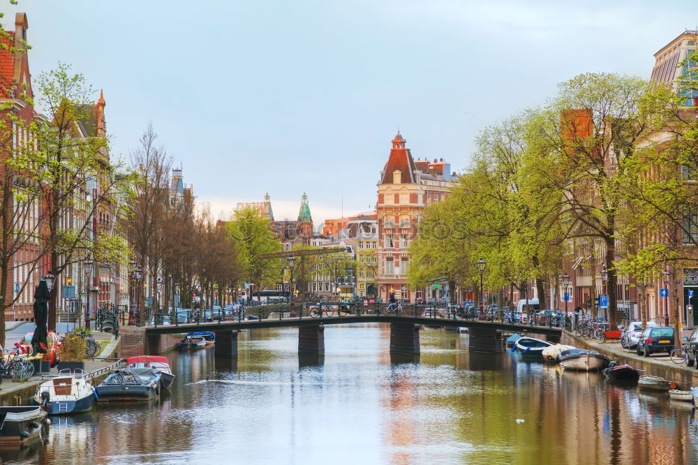 Image, Stock Photo Red light district Amsterdam by day