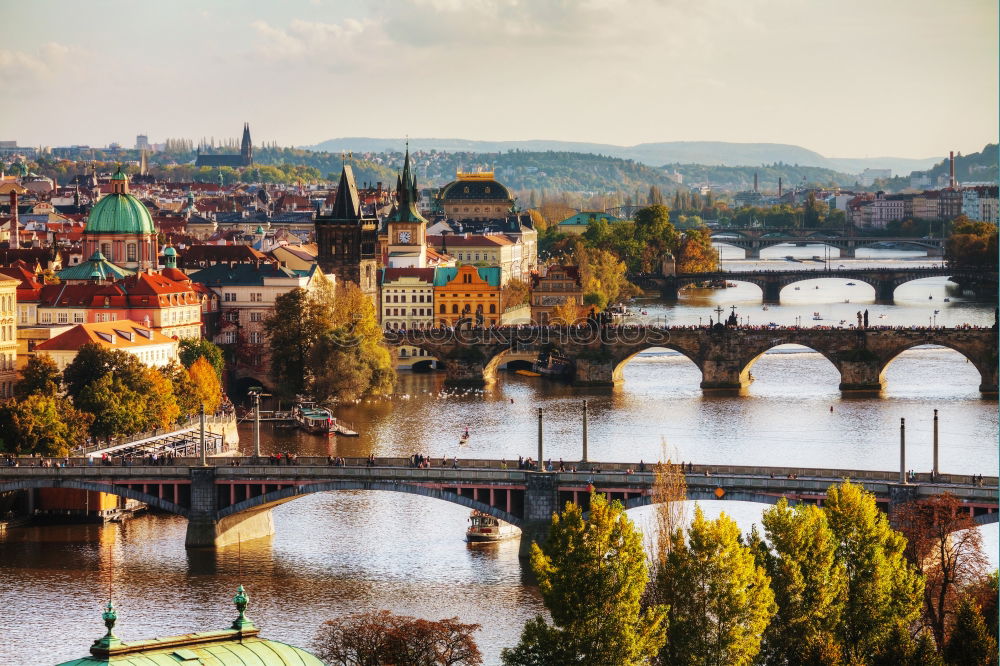 Image, Stock Photo MOLDAU Prague The Moldau