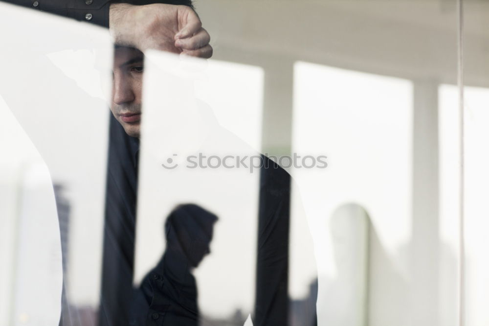 Similar – Image, Stock Photo Businessman in the Train Station.