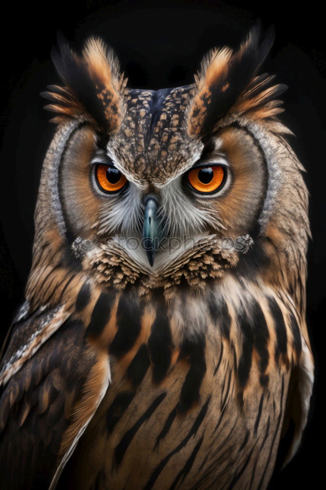 Similar – Eagle owl Calm Hunting