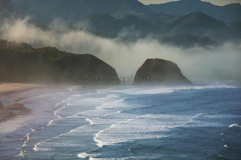 Similar – Image, Stock Photo Big chunk. Huge rock lies in the Pacific surf. Queensland. Australia. In the background very small : skyscrapers.