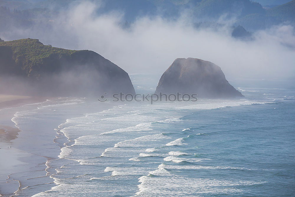 Similar – Bay with waterfall