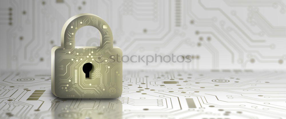 Similar – Image, Stock Photo Lock on laptop as symbol for data protection & DSGVO
