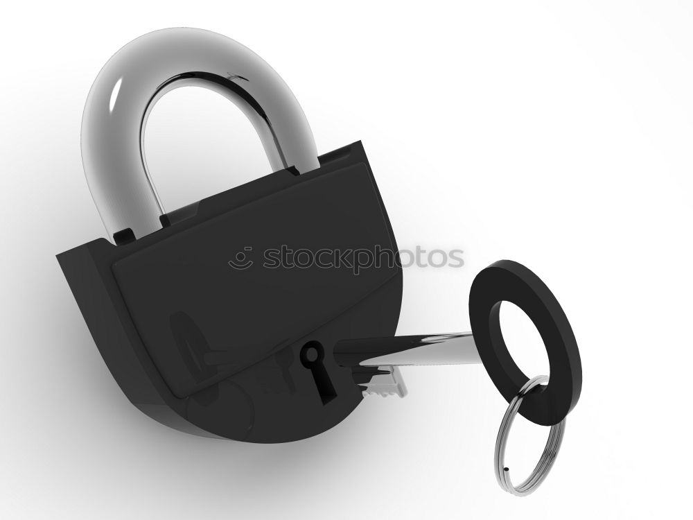 Similar – Mobile phone lock open