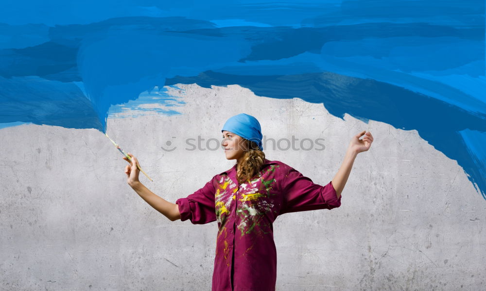 Image, Stock Photo the world is so beautifully blue