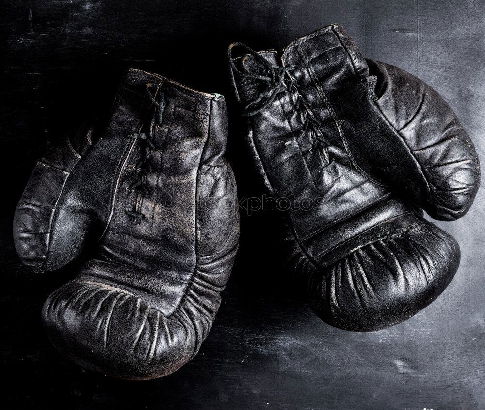 Similar – Image, Stock Photo very old brown boxing gloves