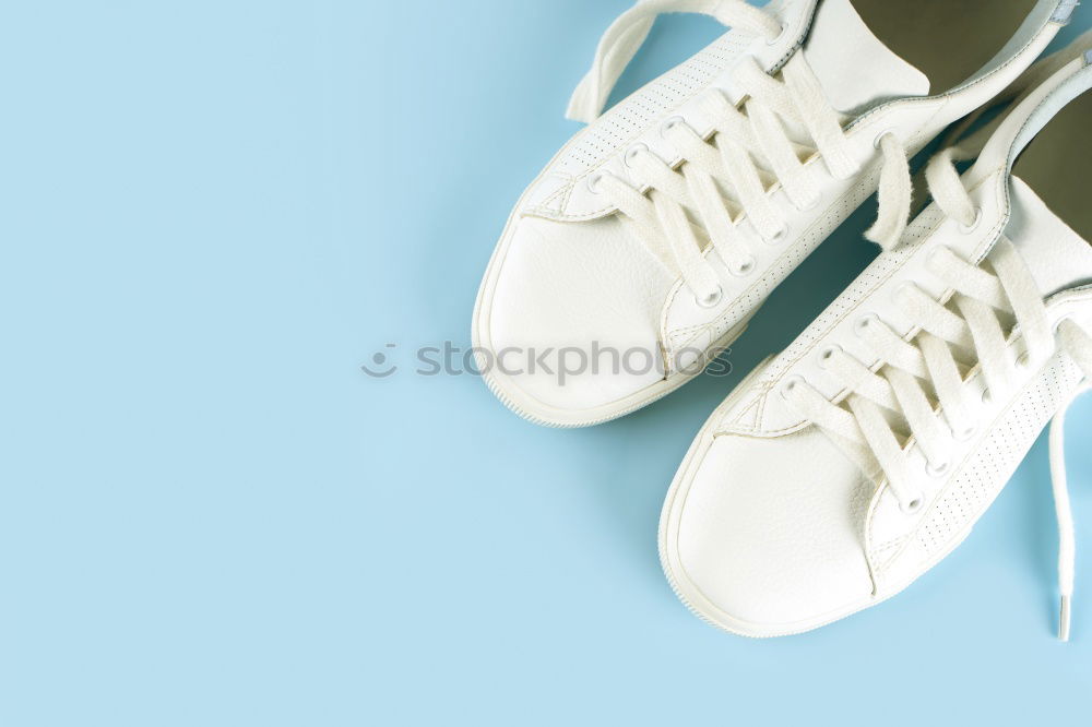 Similar – Image, Stock Photo old white old textile sneakers