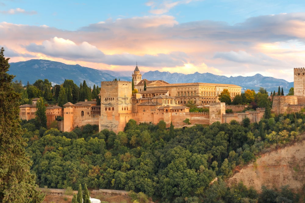 Image, Stock Photo Alhambra Spain South Green