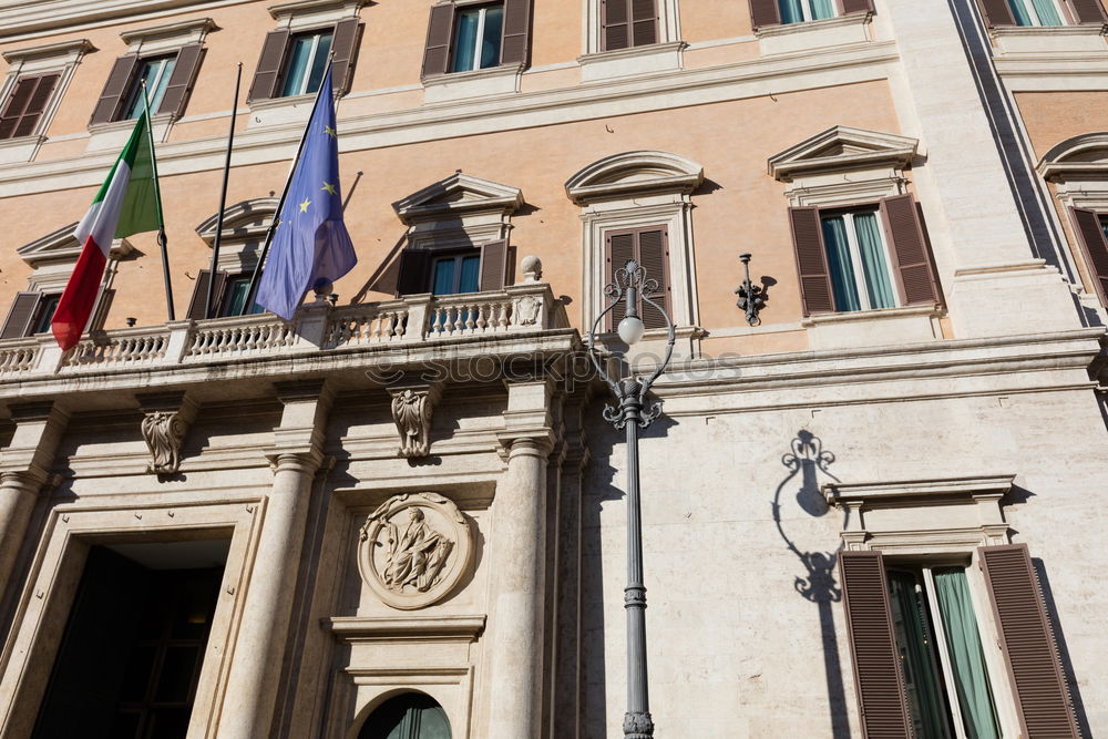 Similar – Image, Stock Photo Flag of Europe and Italy in a hug