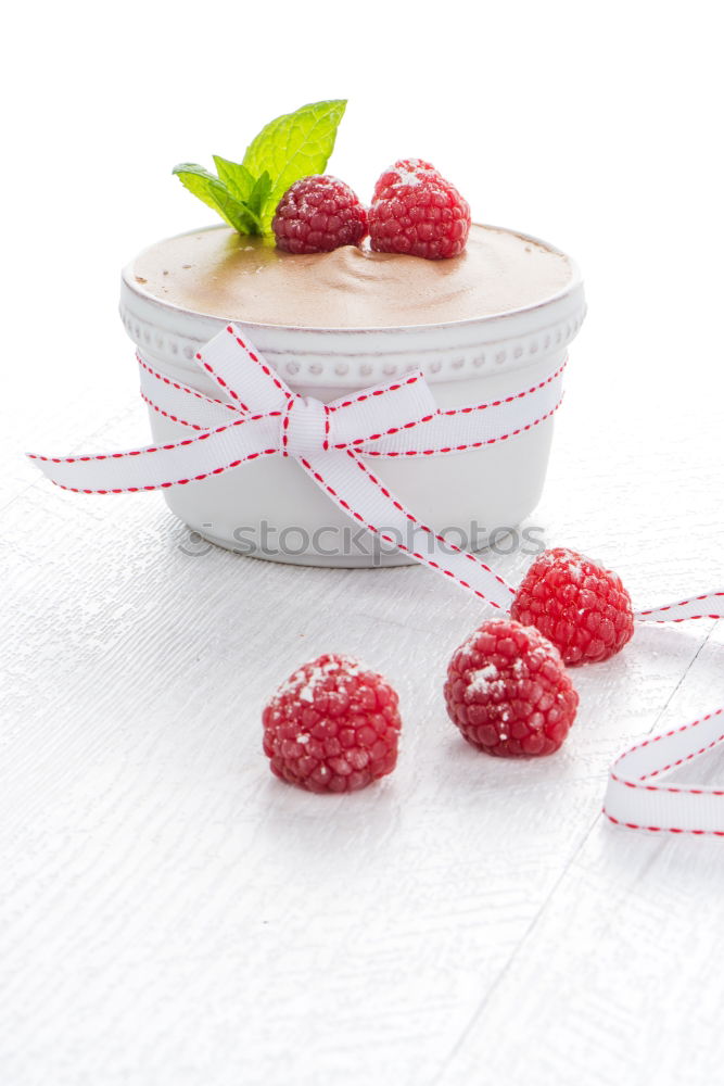 Similar – Image, Stock Photo Raspberry Frozen Yogurt Closeup
