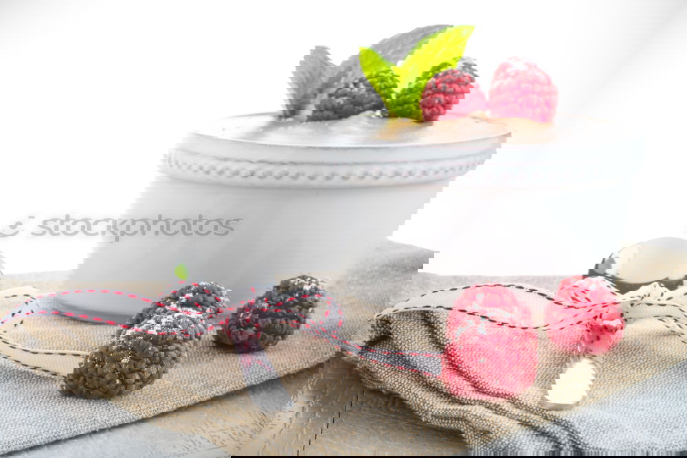 Similar – Image, Stock Photo Raspberry Frozen Yogurt Closeup
