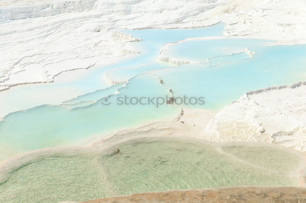 Image, Stock Photo turkey asia the old calcium bath and travertine water