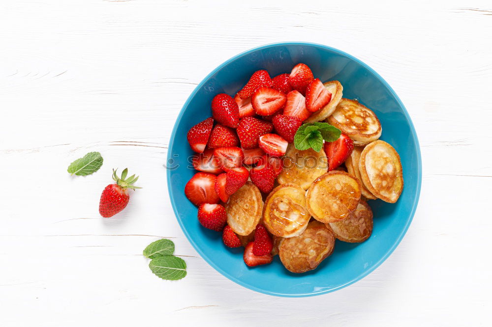 Similar – Image, Stock Photo Chickpea salad in bowl on wooden background