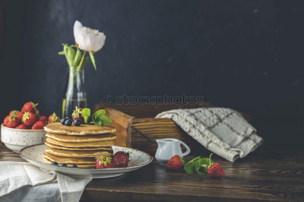 Similar – Tasty pancakes with strawberries