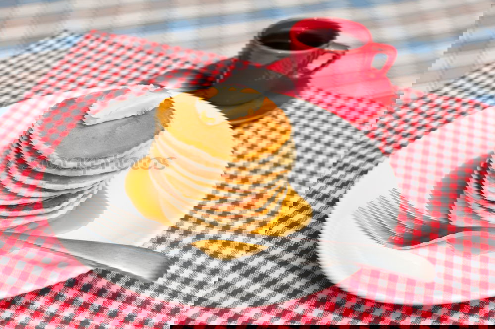 Similar – Image, Stock Photo #A# Good morning! Pancake breakfast :)