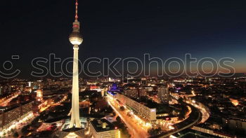 Similar – Image, Stock Photo Sunset at the television tower I