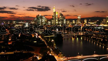 Similar – Skyline at night II Town