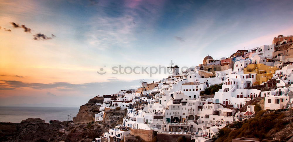 Similar – Image, Stock Photo Santorini Lifestyle Luxury