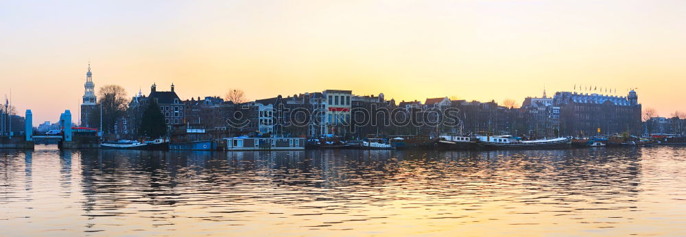 Similar – Image, Stock Photo Sunset in Hamburg Town