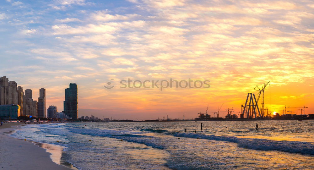 Similar – Image, Stock Photo Paradise, The big city directly at the sea. Long white sand beach and waves. Surfers Paradise is the most sought-after district and also the centre of the Gold Coast in the state of Queensland. / Australia