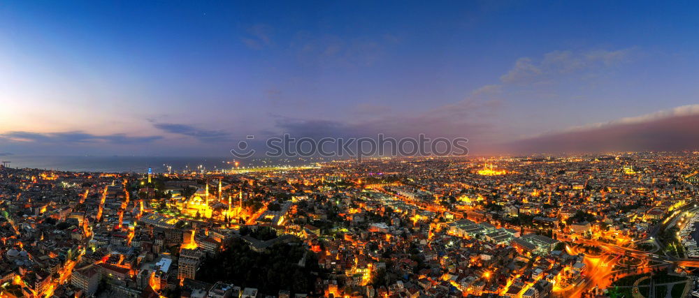 Similar – Image, Stock Photo Lights of the small town